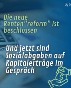 Sozialabgaben auf Kapitalerträge?