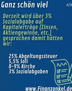 Sozialabgaben auf Kapitalerträge?